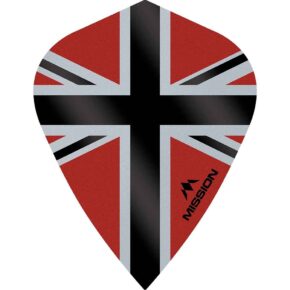 Misaladejuegos Plumas Mission Darts Kite Alliance-X Union Jack Negro Black F3113