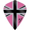 Misaladejuegos Plumas Mission Darts Kite Alliance-X Union Jack Negro Rosa F3117