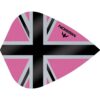 Misaladejuegos Plumas Mission Darts Kite Alliance-X Union Jack Negro Rosa F3117 - Imagen 2