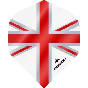 Misaladejuegos Plumas Mission Darts No2 Std Alliance Union Jack White Red F3127