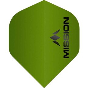 Misaladejuegos Plumas Mission Darts No2 Std Logo Verde Mate F1954