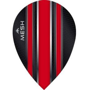Misaladejuegos Plumas Mission Darts Ovalada Mesh Rojo F2006