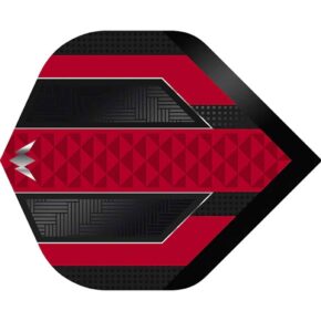 Misaladejuegos Plumas Mission Darts Plumas No2 Std Temple Negro Rojo F3361 - Imagen 2