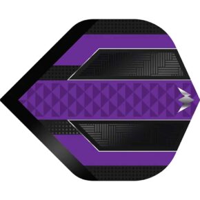 Misaladejuegos Plumas Mission Darts Plumas No2 Std Temple Negro Morado F3362 - Imagen 2