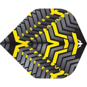 Misaladejuegos Plumas Mission Darts Plumas No2 Std Vex Negro Amarillo F3348 - Imagen 3