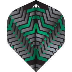 Misaladejuegos Plumas Mission Darts Plumas No2 Std Vex Negro Verde F3349