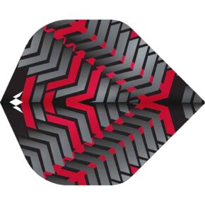 Misaladejuegos Plumas Mission Darts Plumas No2 Std Vex Negro Rojo F3350 - Imagen 2