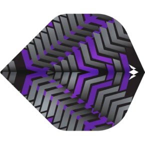 Misaladejuegos Plumas Mission Darts Plumas No2 Std Vex Negro Morado F3351 - Imagen 2