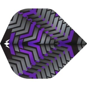 Misaladejuegos Plumas Mission Darts Plumas No2 Std Vex Negro Morado F3351 - Imagen 3