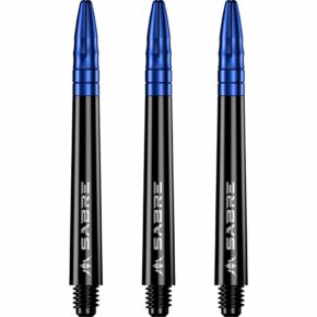 Misaladejuegos Cañas Mission Darts Sabre Polycarbonate Negra Azul Corta 34mm S1520