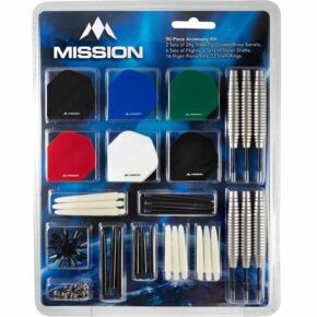 Misaladejuegos Pack Dardos Accessory Kit 90 Mission Darts Punta Acero BX132 M000302