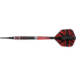 Misaladejuegos Dardos Mission Darryl Fitton The Dazzler Rojo Negro Electro 95% 18g  D1631 - Imagen 2