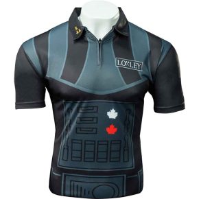 Misaladejuegos Polo Jugador Loxley John Part Dart Darth Maple Negro L DS2093-L - Imagen 2