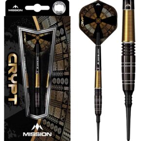 Misaladejuegos Dardos Mission Crypt M1 Negro Dorado 90% 20g D1596 - Imagen 3