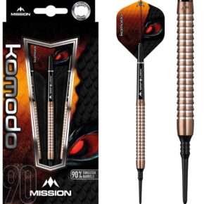 Misaladejuegos Dardos Mission Komodo GX Shark M3 Rosa Dorado 90% 21g D9724 - Imagen 3