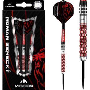 Misaladejuegos Dardos Mission Roman Benecky Negro Rojo 90% 22g D1623 - Imagen 3