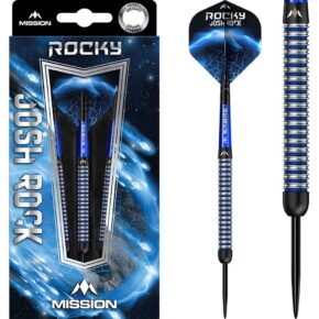Misaladejuegos Dardos Mission Josh Rock The Rock Negro Azul 95% 26g D1610 - Imagen 3