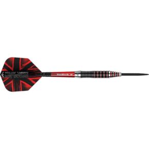 Misaladejuegos Dardos Mission Darryl Fitton Negro Rojo Electrico 95% 22g D1628