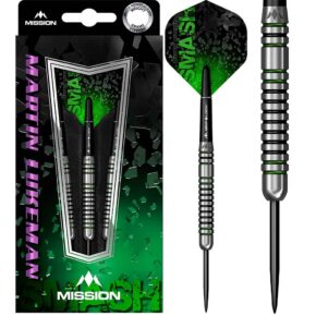 Misaladejuegos Dardos Mission Martin Lukeman Negro Verde 90% 23g D0864 - Imagen 3