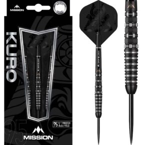 Misaladejuegos Dardos Mission Kuro M3 Negro Rear Iso Grip 90% 22g D5394 - Imagen 3