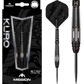 Misaladejuegos Dardos Mission Kuro M4 Negro Rear Taper 90% 23g D5403 - Imagen 3