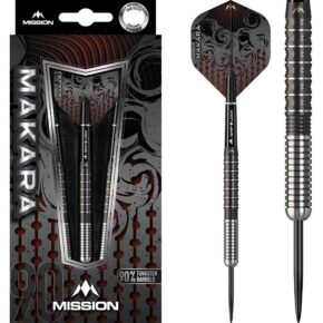 Misaladejuegos Dardos Mission Makara M1 Negro Graphite PVD 90% 26g D1571 - Imagen 3
