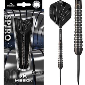 Misaladejuegos Dardos Mission Spiro M2 Graphite PVD Negro 90% 24gr D1508 - Imagen 3