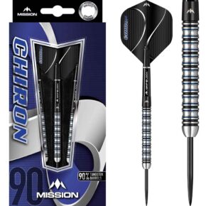Misaladejuegos Dardos Mission Chiron M1 Negro Azul Electrico 90% 22gr D1558 - Imagen 3