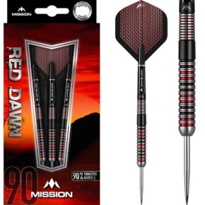Misaladejuegos Dardos Mission Red Dawn M1 Straight Ring 90% 22gr D1523 - Imagen 3