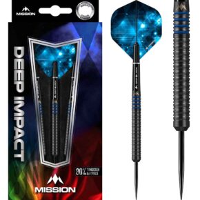 Misaladejuegos Dardos Mission Deep Impact M1 Negro Azul 80% 23g D5379 - Imagen 3
