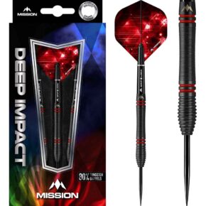 Misaladejuegos Dardos Mission Deep Impact M5 Negro Rojo 80% 22g D5376 - Imagen 3