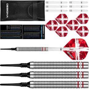 Misaladejuegos Dardos Designa Patriot X Darts Dinamarca 90% 20g D9533 - Imagen 2