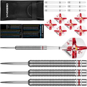 Misaladejuegos Dardos Designa Patriot X Darts Irlanda del Norte 90% 22g D0731 - Imagen 2