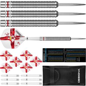 Misaladejuegos Dardos Designa Patriot X Darts Irlanda del Norte 90% 22g D0731 - Imagen 3