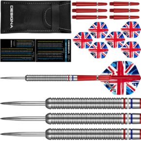 Misaladejuegos Dardos Designa Patriot X Darts Gran Bretaña 90% 22g D0747 - Imagen 2