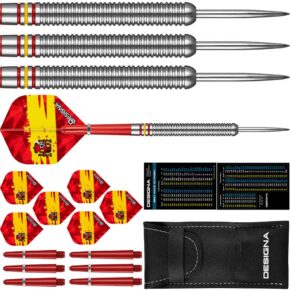 Misaladejuegos Dardos Designa Patriot X Darts España 90% 22g D0735 - Imagen 2