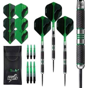 Misaladejuegos Dardos Perfect Darts Black Grenade Knurled Negro Verde 90% 24g D3566