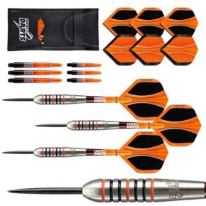 Misaladejuegos Dardos Perfect Darts Solarfox 3 Torpedo Negro Naranja 90% 22g D3551 - Imagen 2