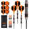 Misaladejuegos Dardos Perfect Darts Solarfox 4 Knurled Negro Naranja 90% 26g D3554