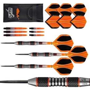 Misaladejuegos Dardos Perfect Darts Solarfox 4 Knurled Negro Naranja 90% 26g D3554 - Imagen 2