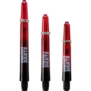 Misaladejuegos Cañas Perfectdarts Dos Tonos Negro Rojo Intermedia S1199