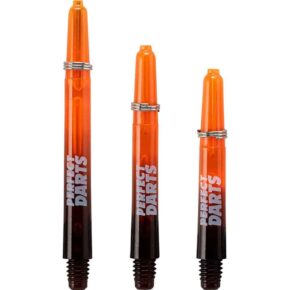 Misaladejuegos Cañas Perfectdarts Dos Tonos Negro Naranja Intermedia S1205