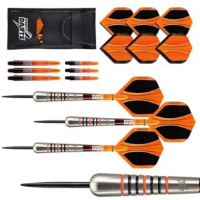 Misaladejuegos Dardos Perfect Darts Solarfox 2 Bomb Negro Naranja 90% 24g D3548 - Imagen 2