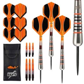 Misaladejuegos Dardos Perfect Darts Solarfox 2 Bomb Negro Naranja 90% 24g D3548