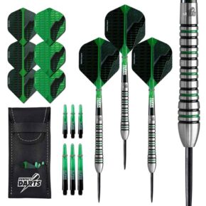 Misaladejuegos Dardos Perfect Darts Black Grenade Ringed Negro Verde 90% 21g D3567
