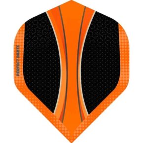 Misaladejuegos Plumas Perfect Darts Solarfox No2 Std Negro Naranja F3249