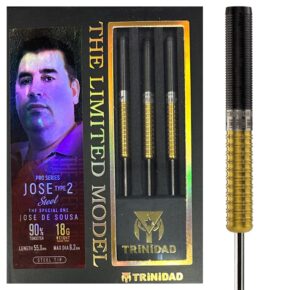 Misaladejuegos Dardos Trinidad Darts Jose Type 2 Gold Limited Edition Steel 18gr 90% - Imagen 3