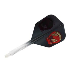 Misaladejuegos Plumas Condor Axe Shape Yuki Yamada Get Luck Transparente Negro L 33.5mm 3 Uds.