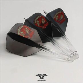 Misaladejuegos Plumas Condor Axe Shape Yuki Yamada Get Luck Transparente Negro S 21.5mm 3 Uds. - Imagen 4