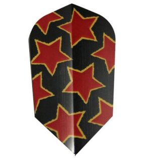 Misaladejuegos PLUMAS DARTRES Slim Red Stars PDR25